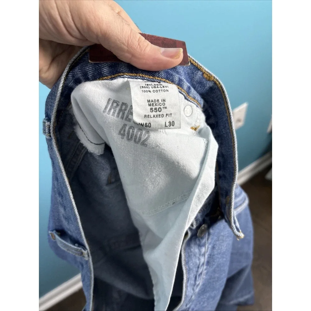 Levi's 550 50x30 Y2K Deadstock Blue Jeans Big And Tall
